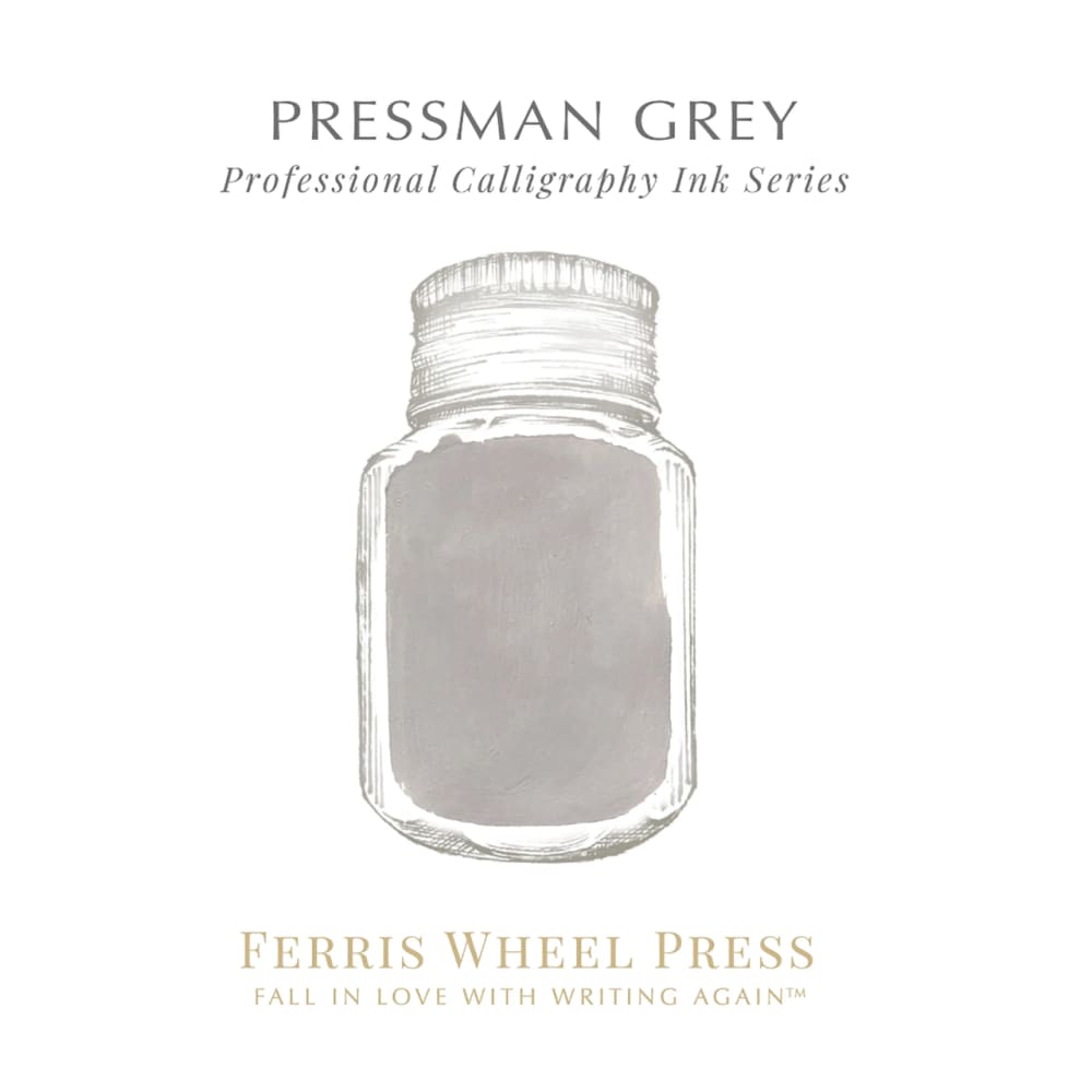 28ml Calligraphy Ink - Pressman Grey - Ink