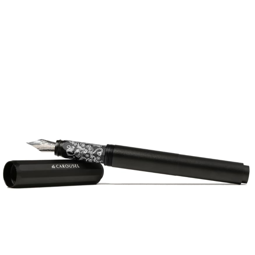 Aluminum Carousel - Bearrington Black - Fine - Fountain Pen