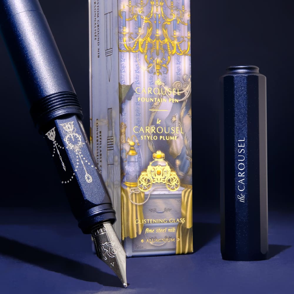 Aluminum Carousel Pen - Fine - Glistening Glass - Fountain