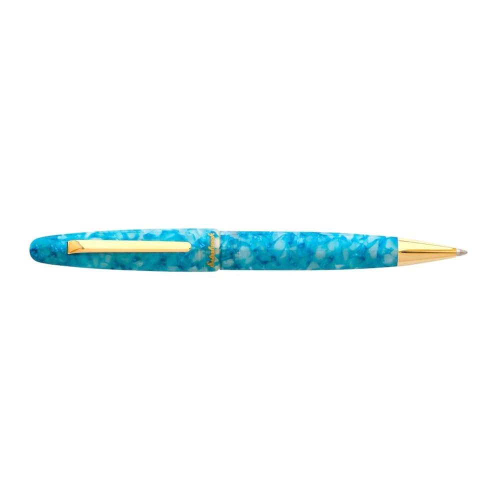 Aqua Collection Regular Size Gold Trim - Ballpoint