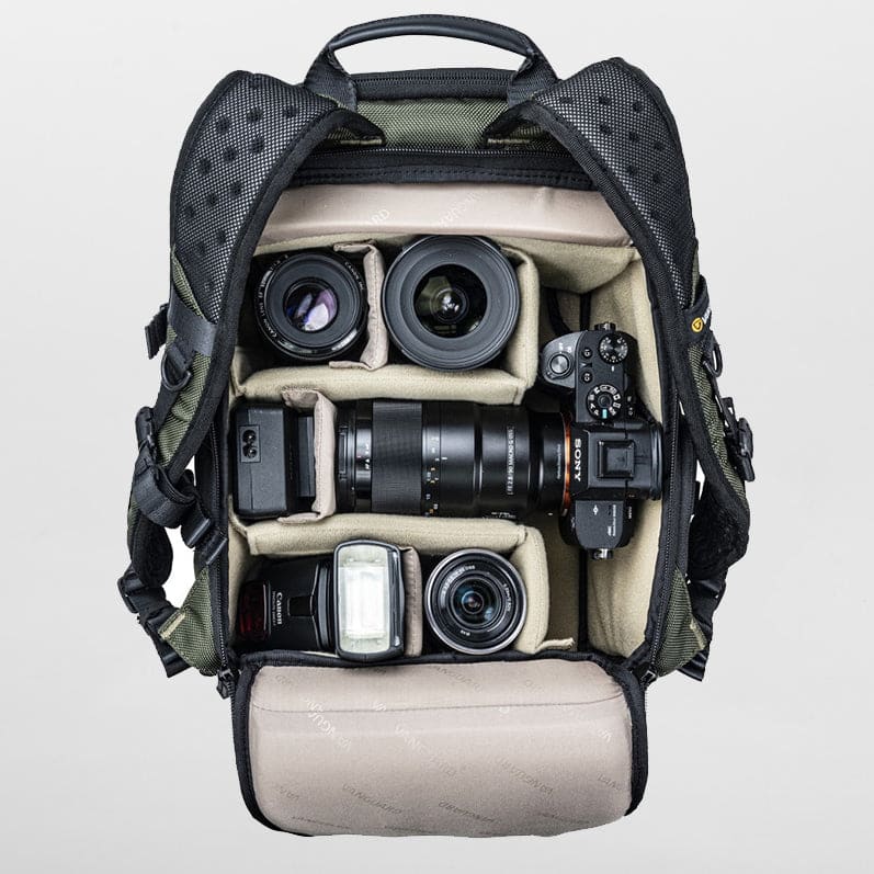 Backpack for camera VEO select 37 BRM green