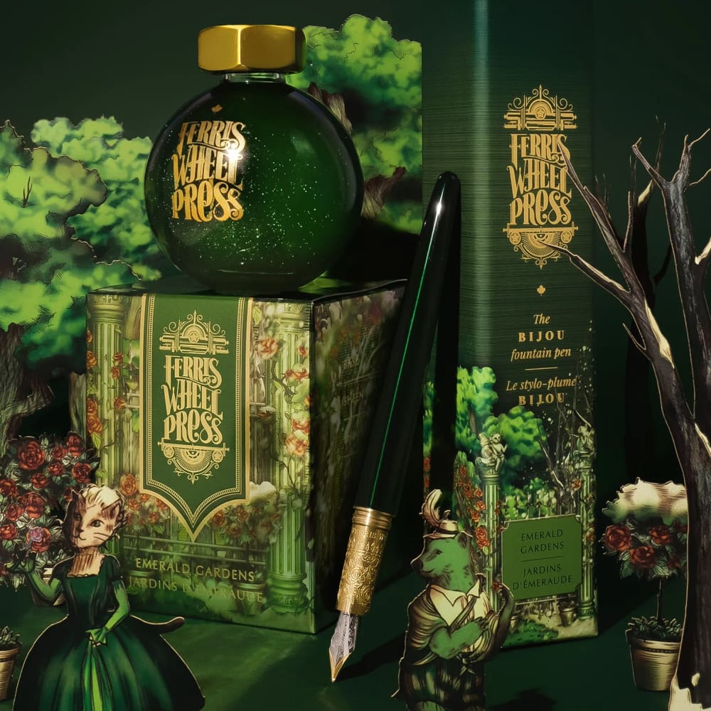 Bijou Fountain Pen - Emerald Gardens - Fine - Fountain Pen