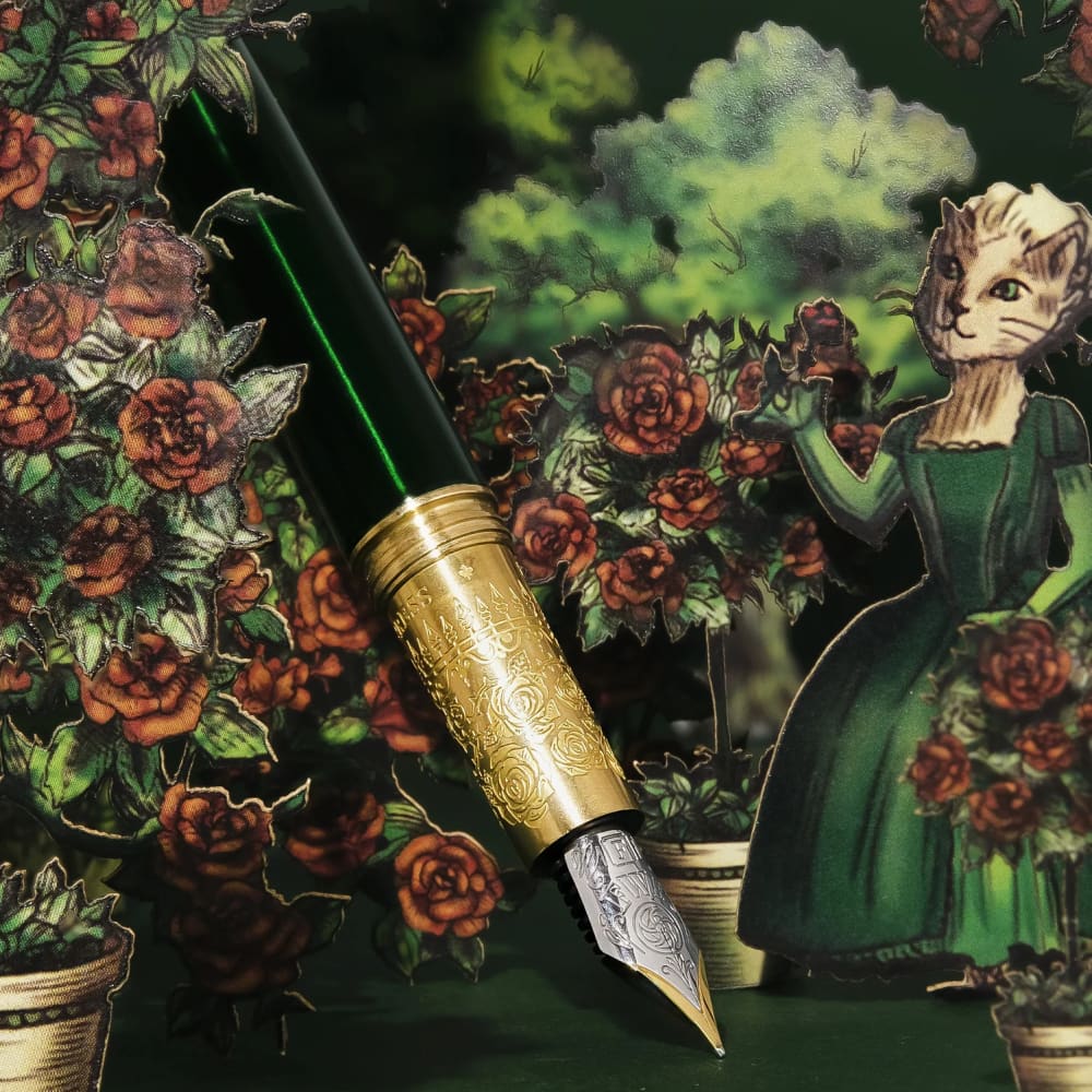 Bijou Fountain Pen - Emerald Gardens - Fine - Fountain Pen