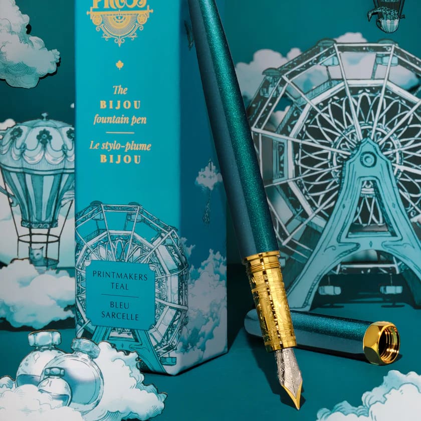 Bijou Fountain Pen - Printmaker’s Teal - Fine - Fountain Pen