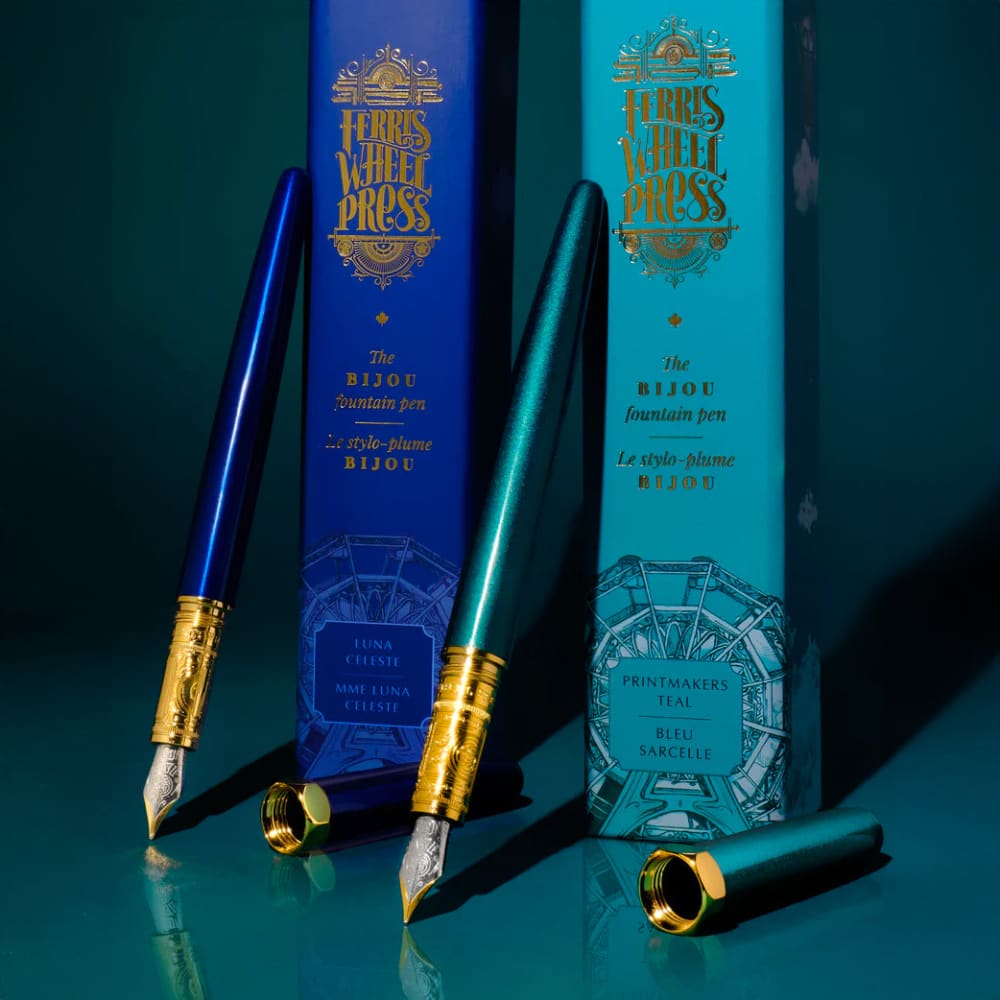 Bijou Fountain Pen - Printmaker’s Teal - Fine - Fountain Pen