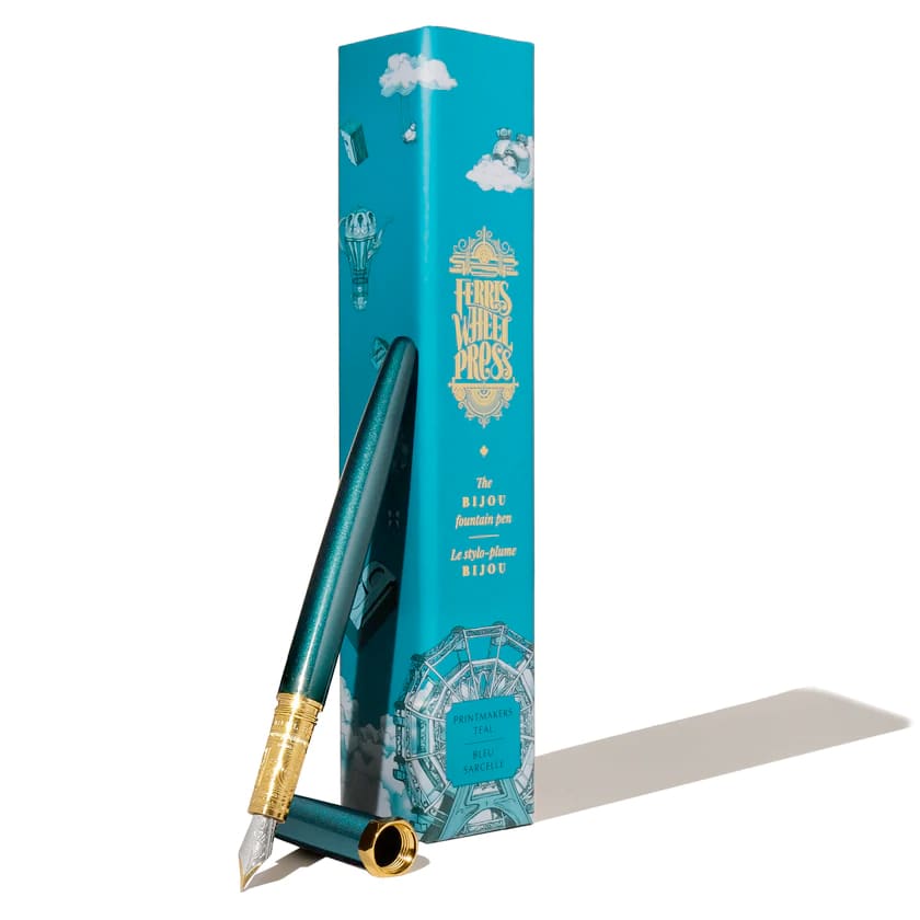 Bijou Fountain Pen - Printmaker’s Teal - Fine - Fountain Pen