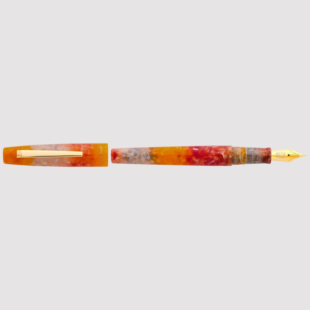 Camden Oktoberfest Gold Trim Fountain Pen - Custom Gena