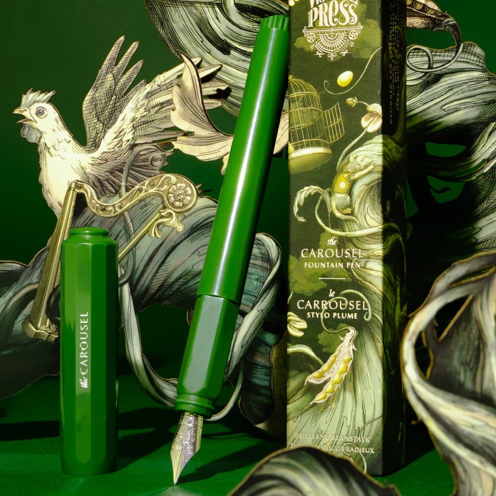 Carousel Pen - Medium - Brilliant Beanstalk - Fountain Pen