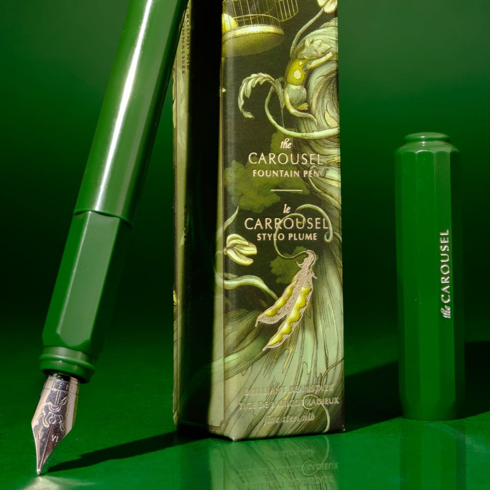 Carousel Pen - Medium - Brilliant Beanstalk - Fountain Pen