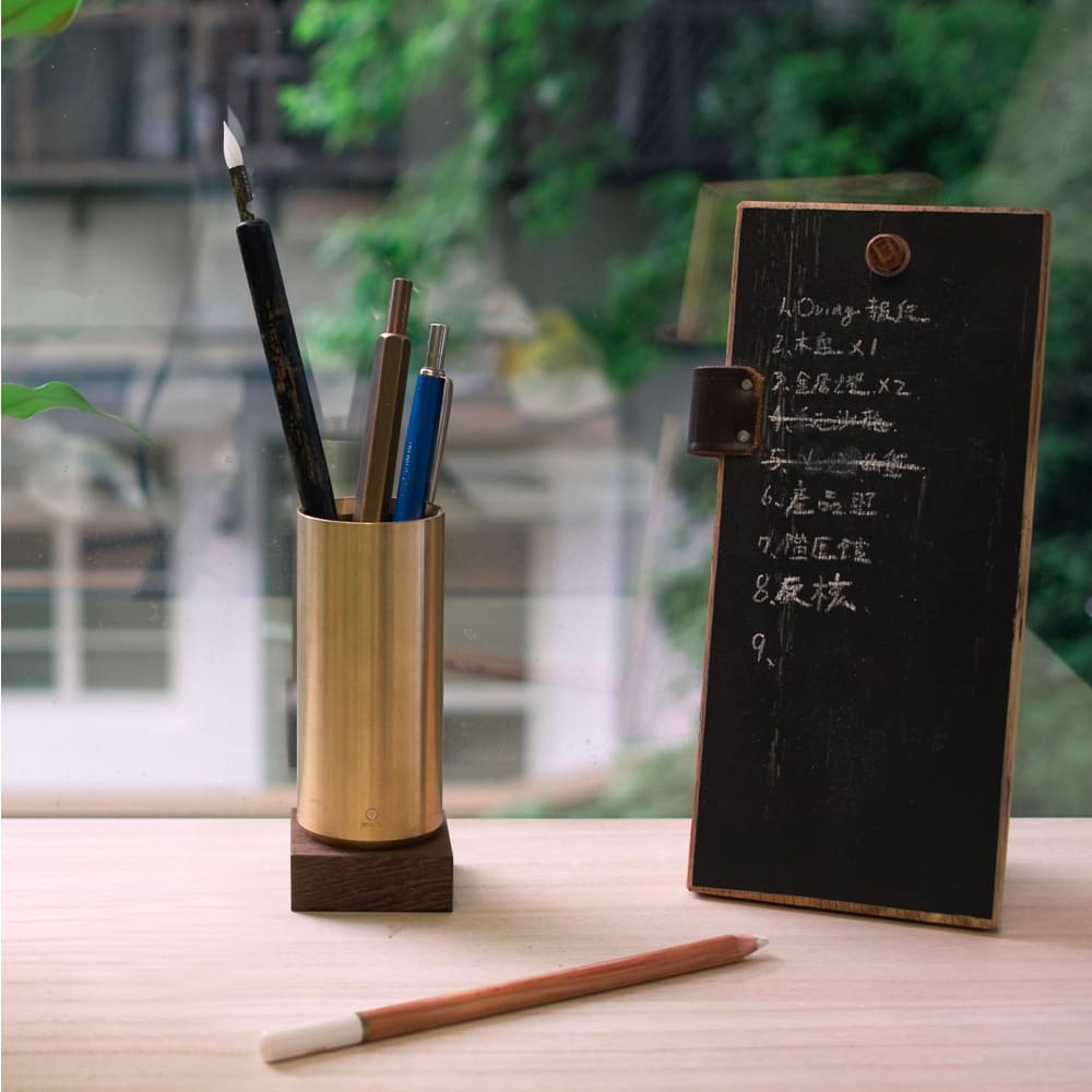 Classic Reflect-Pen Container(Brass) - PEN COUNTAINER