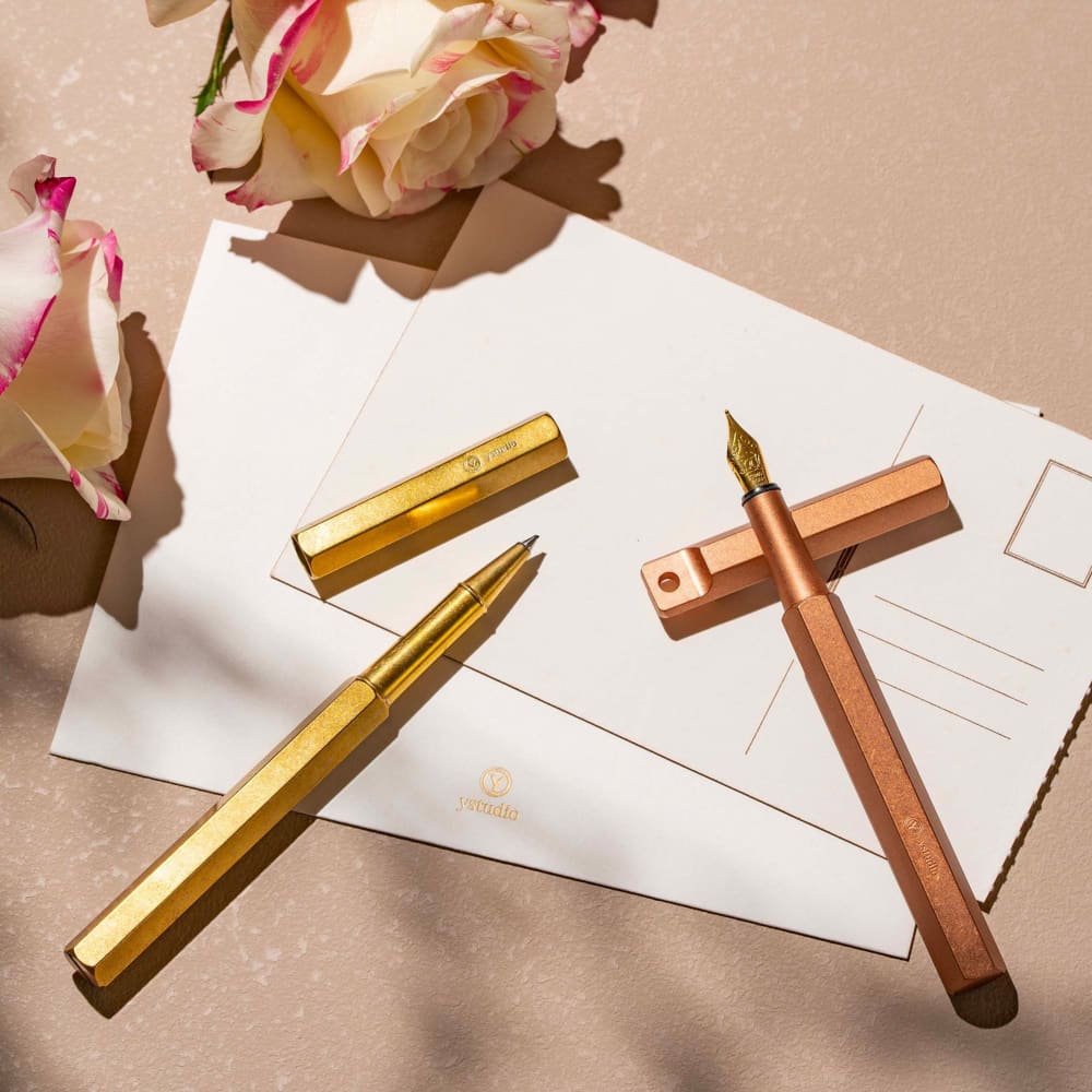 Classic Revolve-Portable Fountain Pen(Copper F) - Fountain