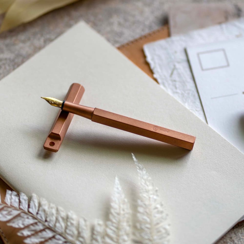 Classic Revolve-Portable Fountain Pen(Copper F) - Fountain