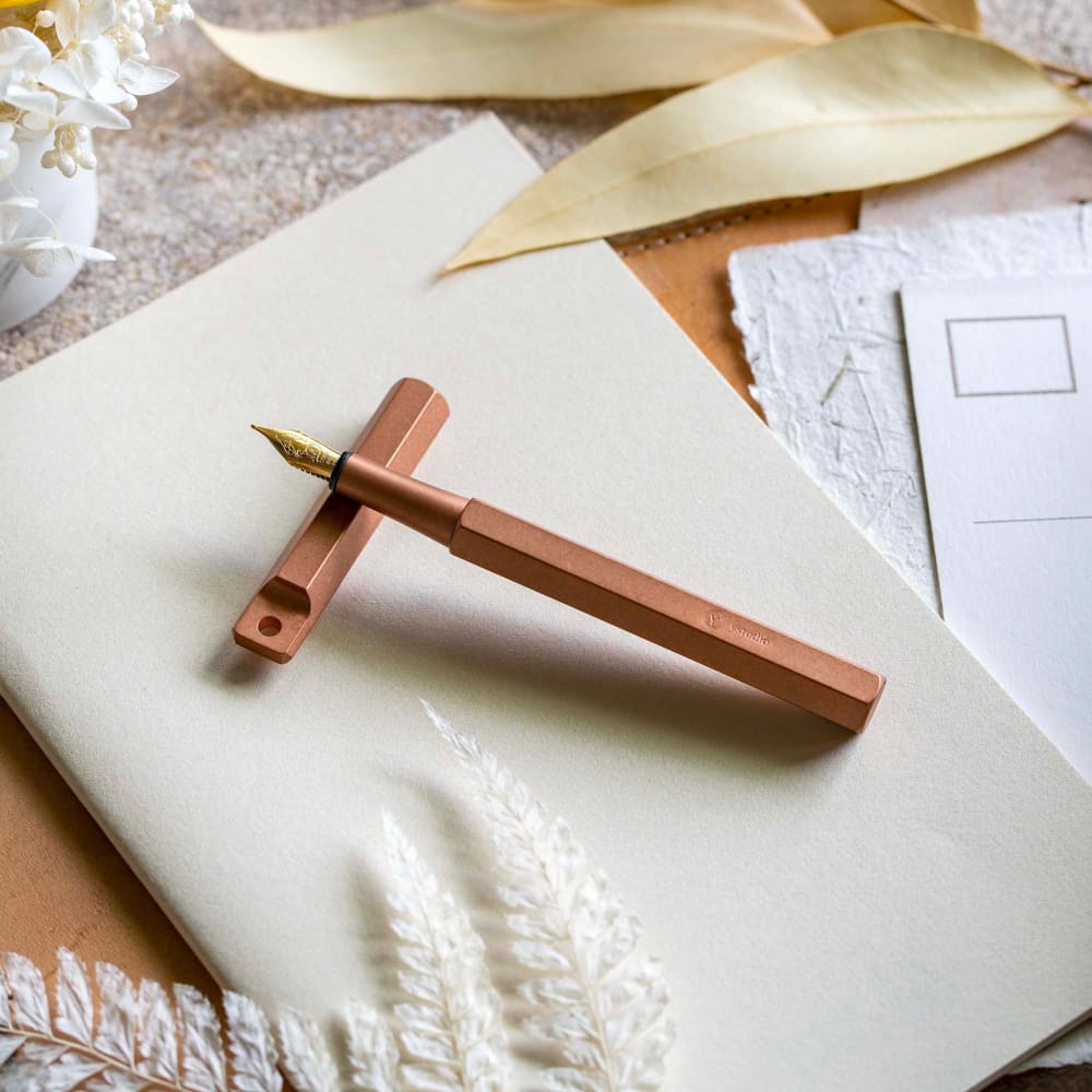 Classic Revolve-Portable Fountain Pen(Copper F) - Fountain