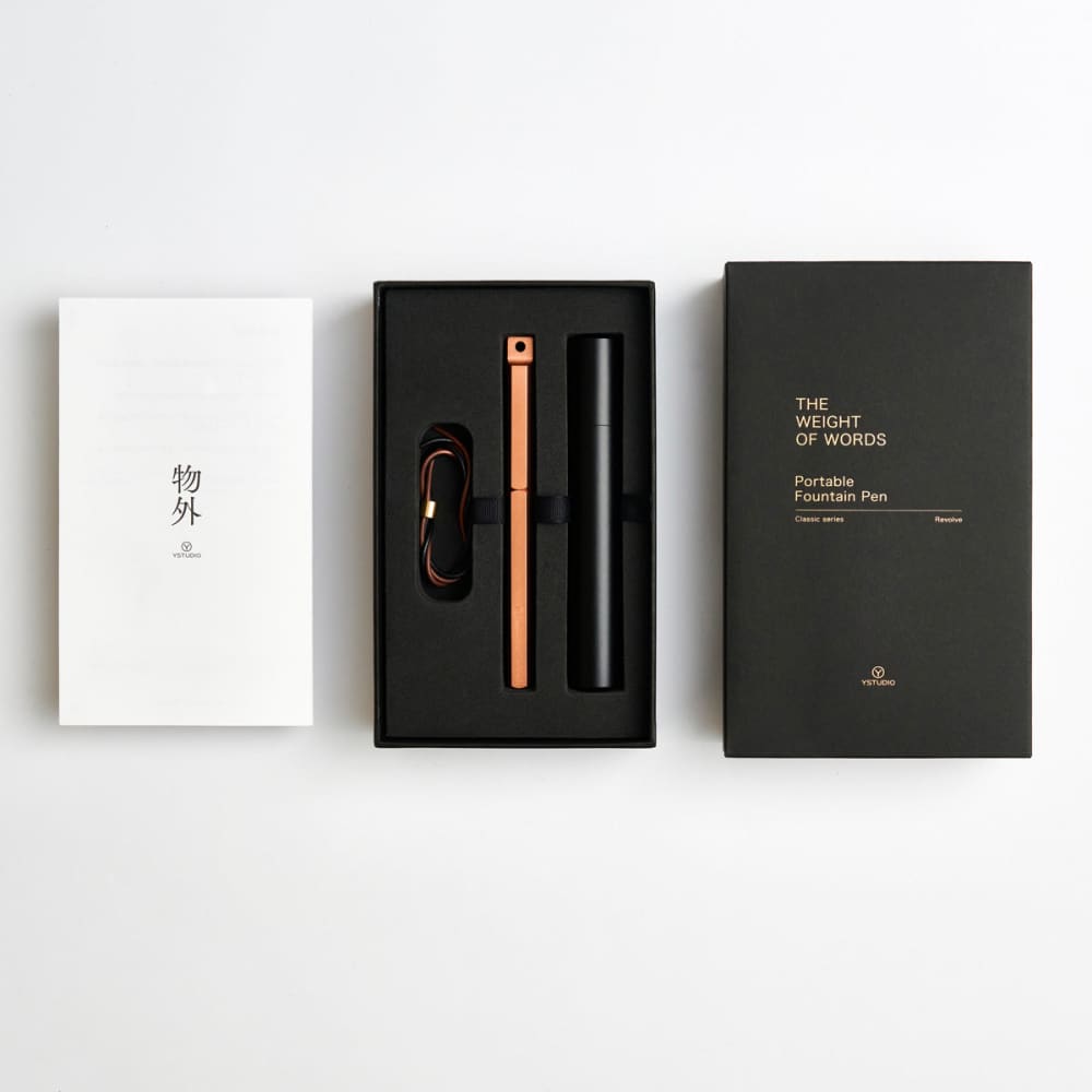 Classic Revolve-Portable Fountain Pen(Copper F) - Fountain