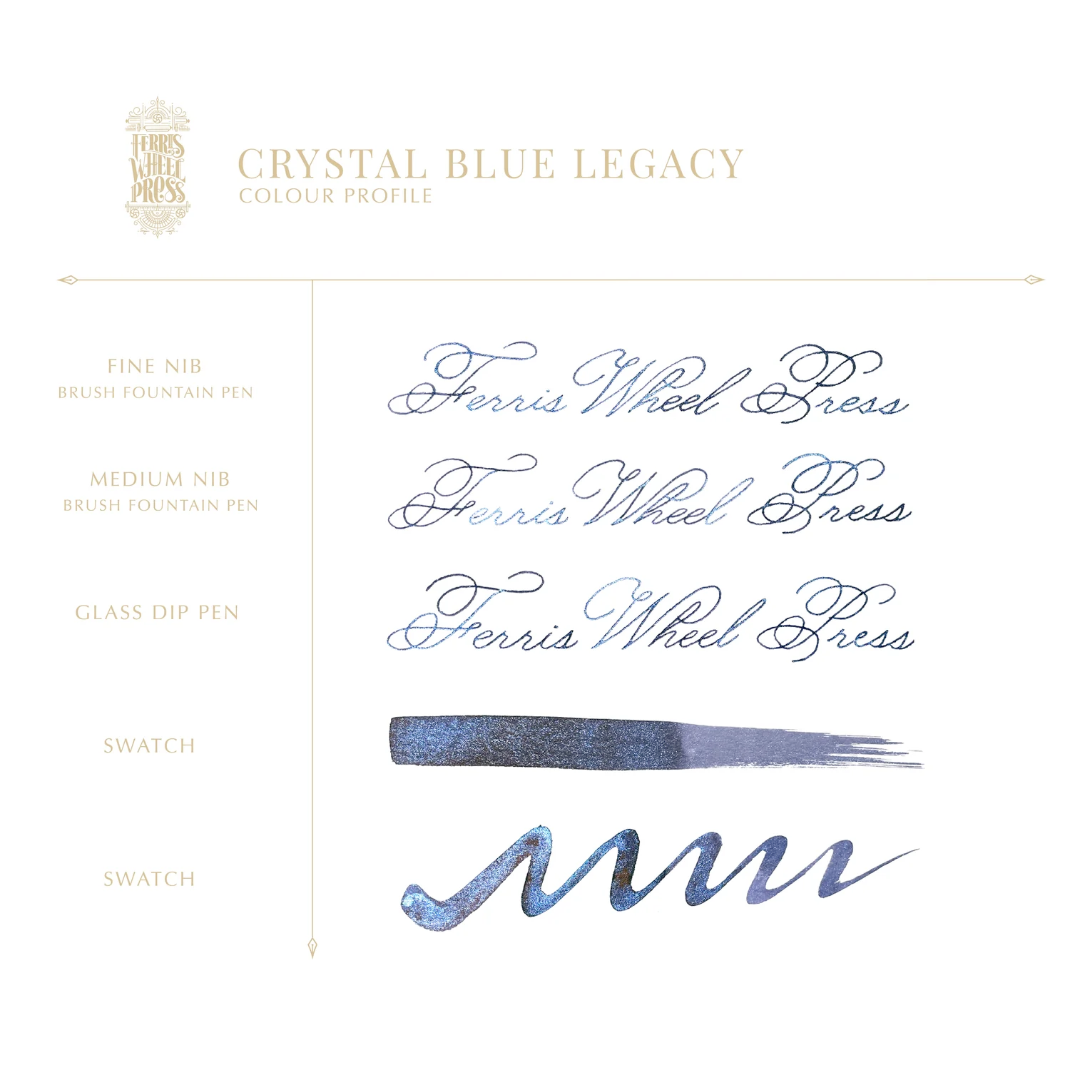 38 ml Füllfederhaltertinte – Crystal Blue Legacy