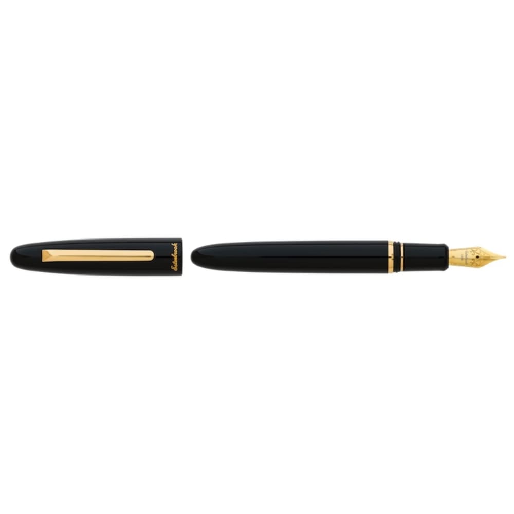 Estie Ebony - Gold Trim Fountain Pen - Custom Gena