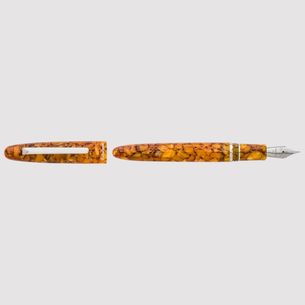 Estie honeycomb - palladium trim fountain pen - Broad