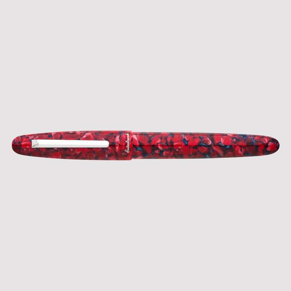 Estie Oversize FP Scarlet Palladium Trim - Fountain Pen