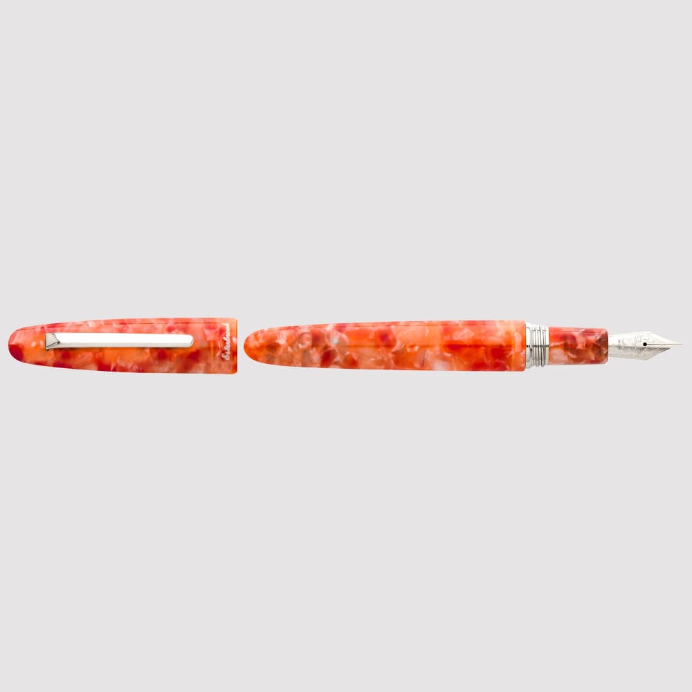 Estie Oversize Petrified Forest Palladium Trim Fountain Pen