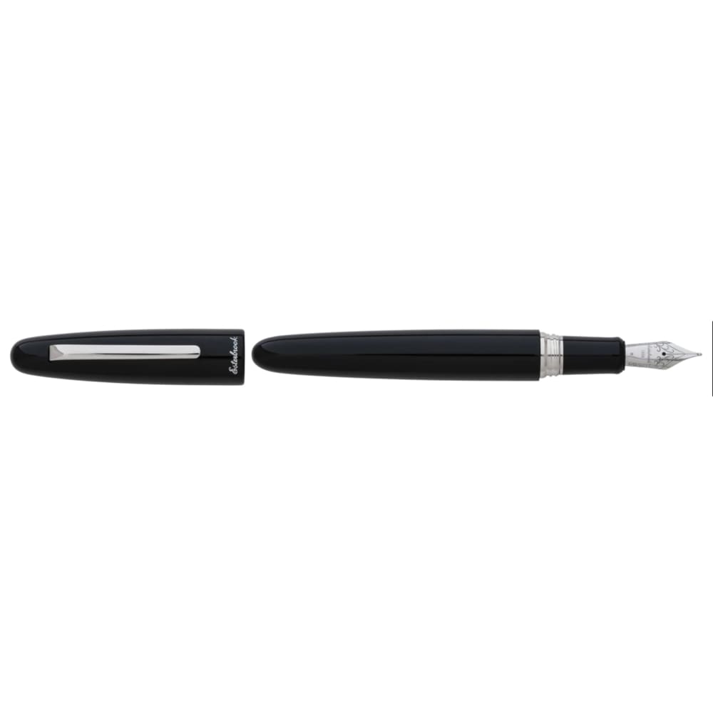 Estie Oversized Ebony / Palladium Trim Fountain pen