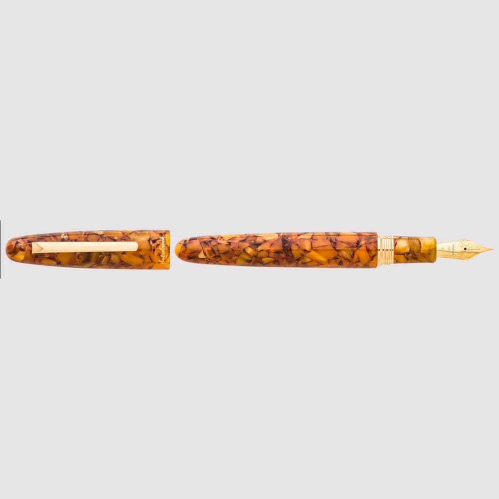 Estie Oversized Honeycomb / Gold Trim Fountain pen - Custom