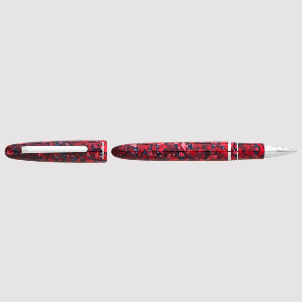 Estie Scarlet Palladium Trim Rollerball - Rollerball Pen