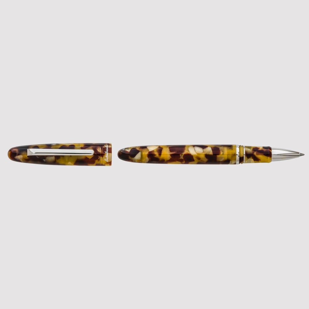 Estie Tortoise - Palladium trim Rollerball - Rollerball Pen