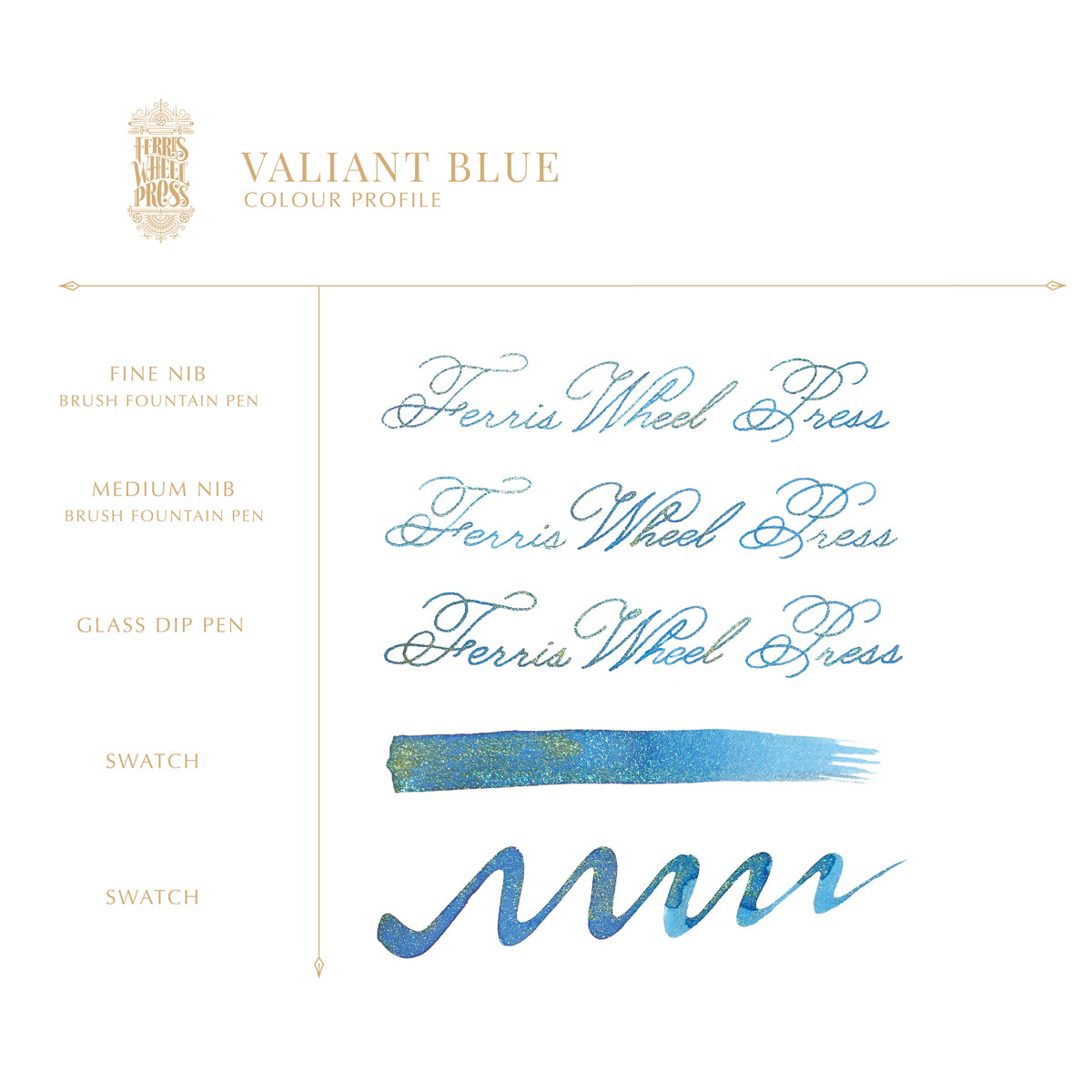 Tinta para pluma estilográfica Ferritales de 85 ml - Azul Valiant