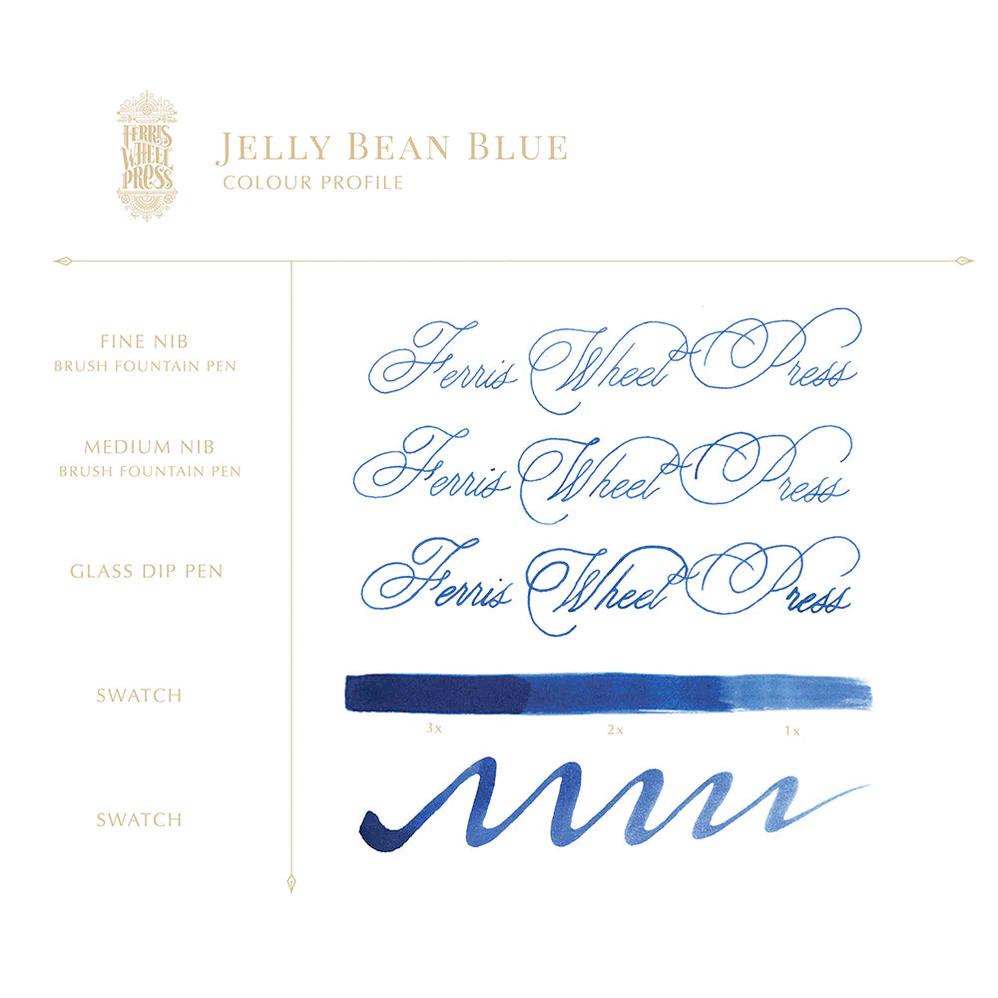 38 ml Füllfederhaltertinte – Jelly Bean Blue