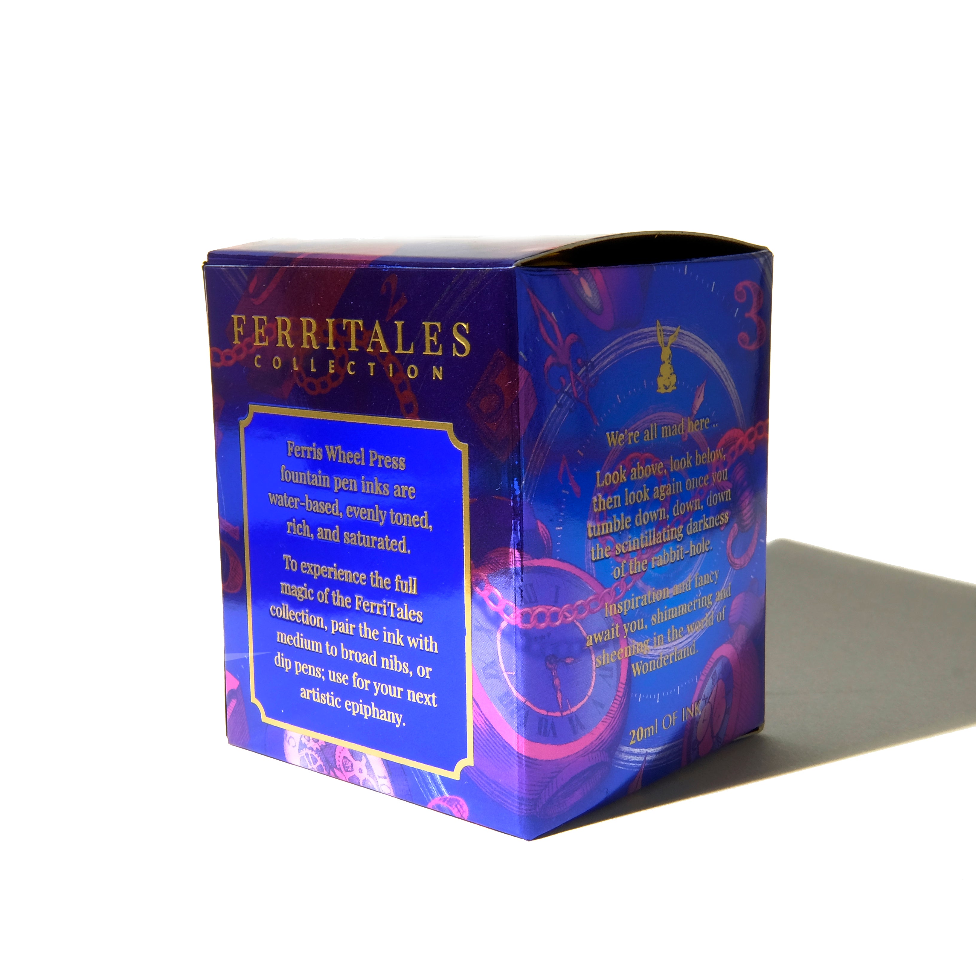 Ferritales 20 ml Füllfederhaltertinte – Tumbling Time Blue