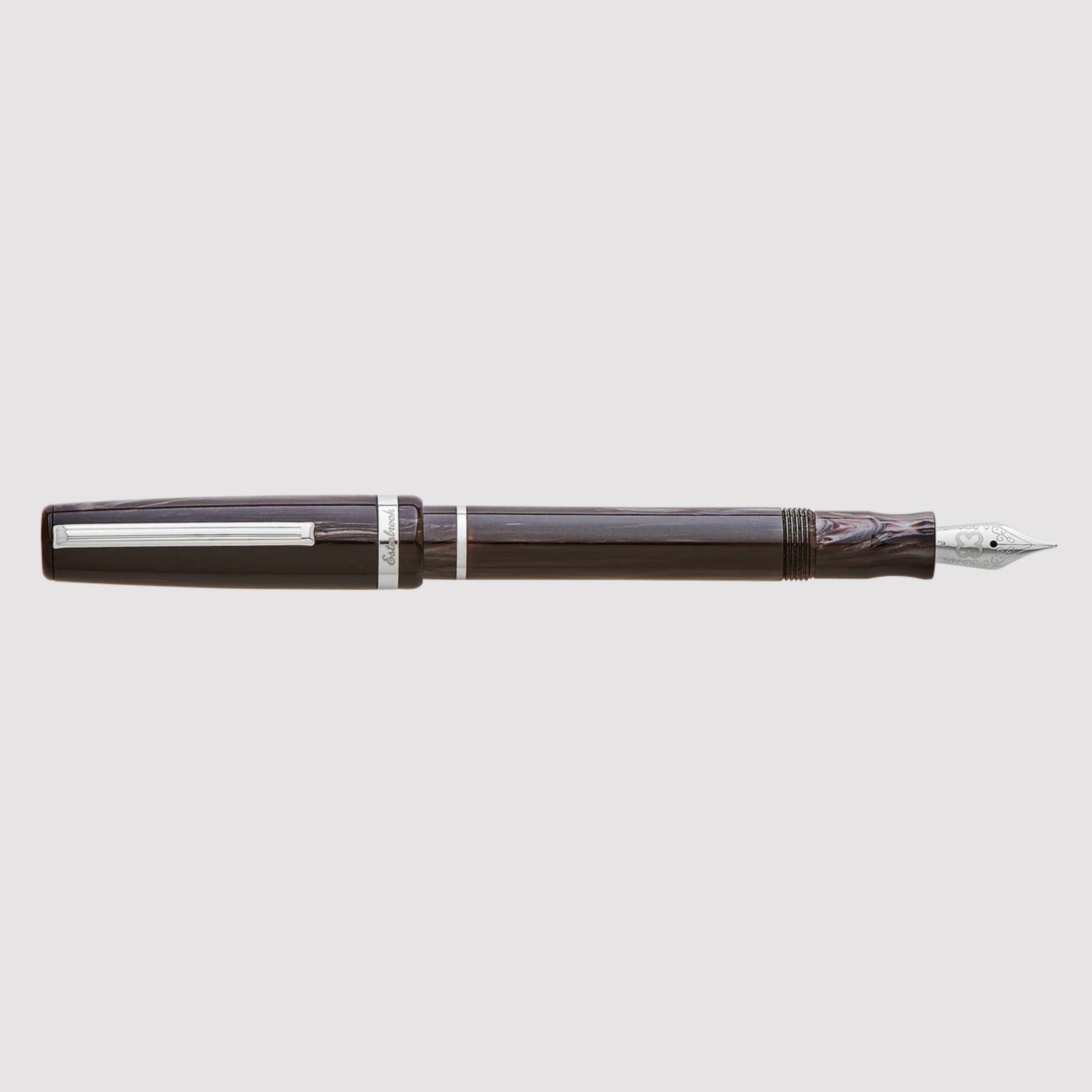 JR Pocket Pen - Tuxedo Black / Palladium Trim - Custom Scribe Nib