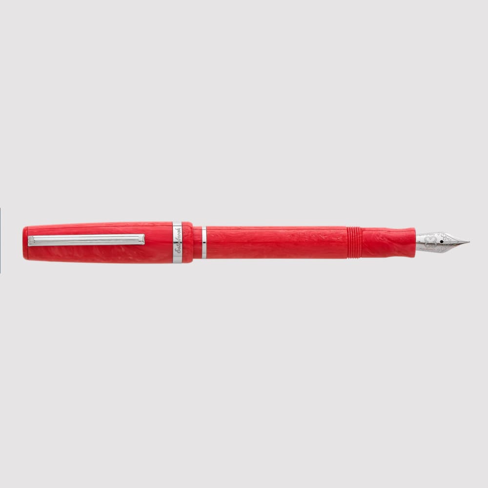 JR Pocket Pen - Carmine Red - Palladium Trim - Broad