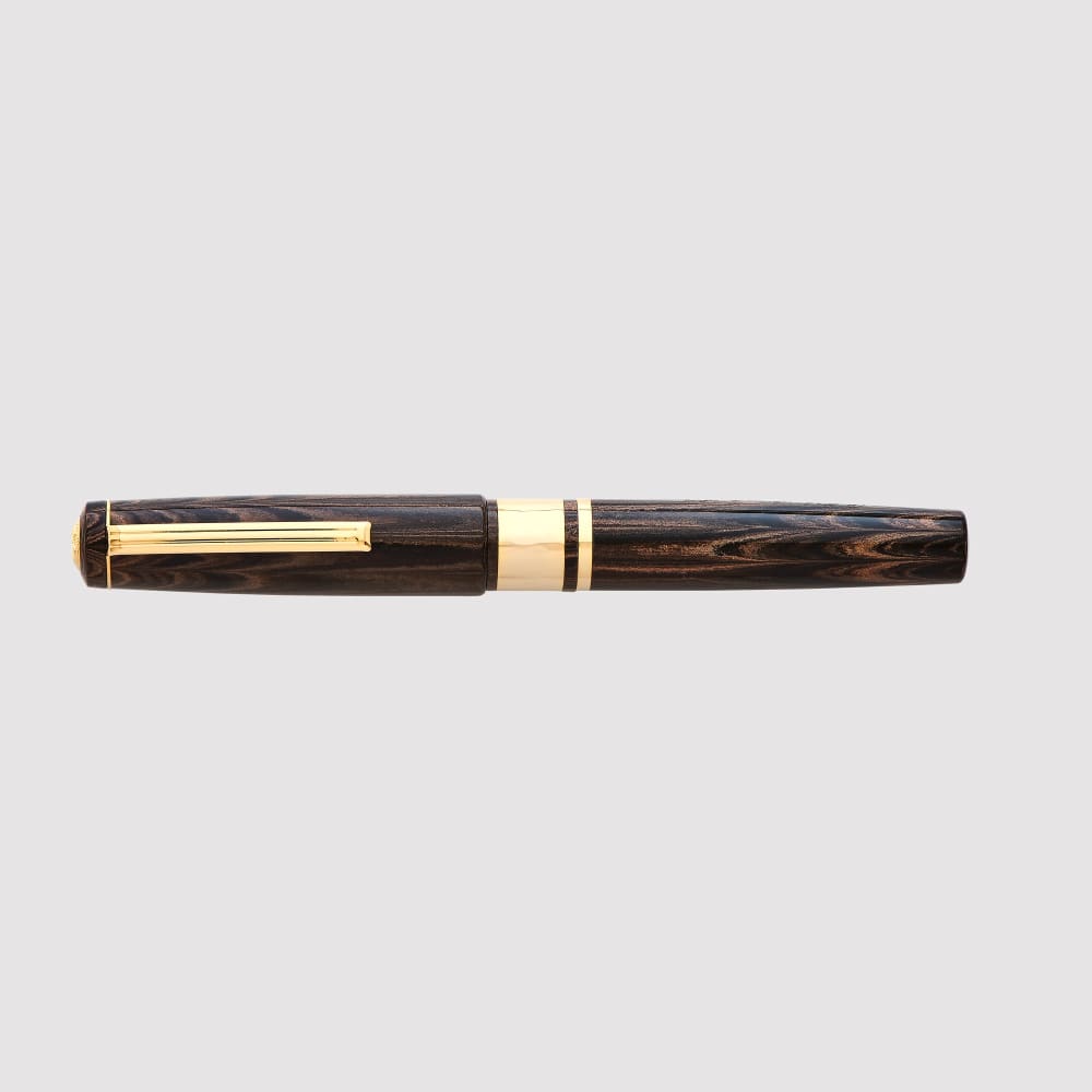 JR Pocket Pen - Model J Antique Rose Ebonite with Gold trim