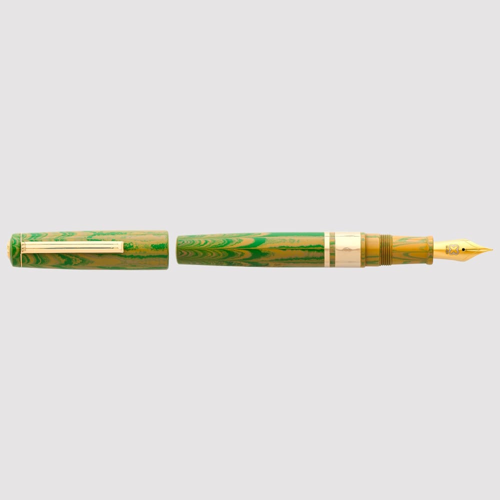 JR Pocket Pen - Model J Lotus Green Ebonite with Gold trim