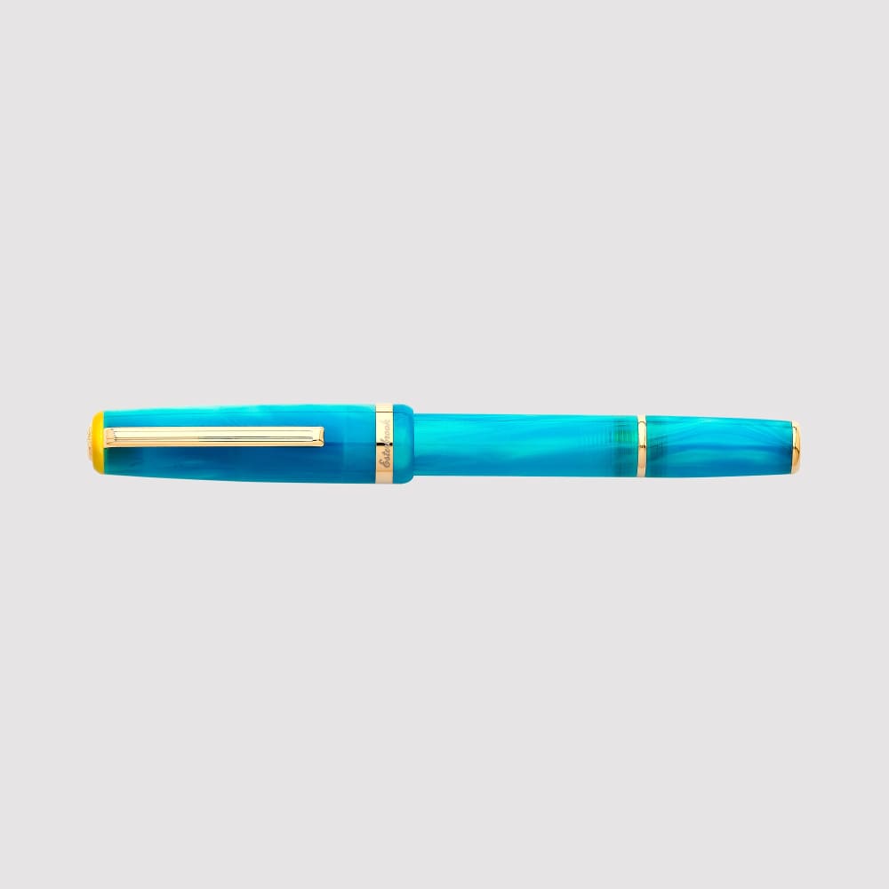 JR Pocket Pen - Paradise - Blue Breeze Gold Trim - Custom