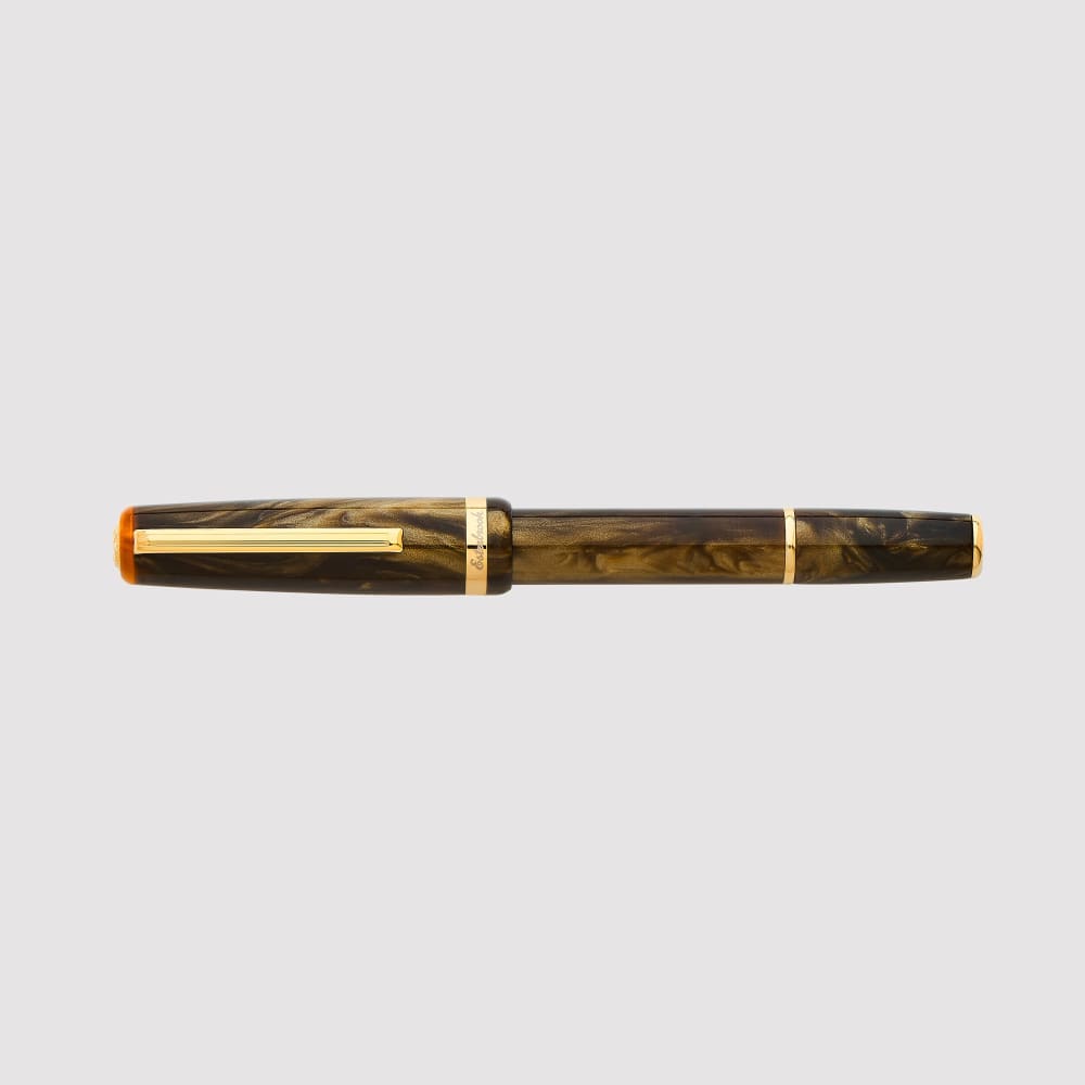 JR pocket Pen - Pumpkin Latte / Gold Trim - Custom Needle