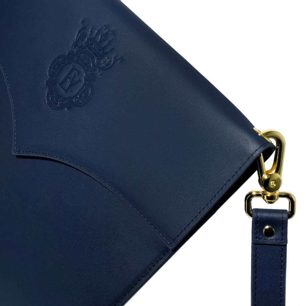 Leather stationary collection - The pendant Folio A5 / Navy