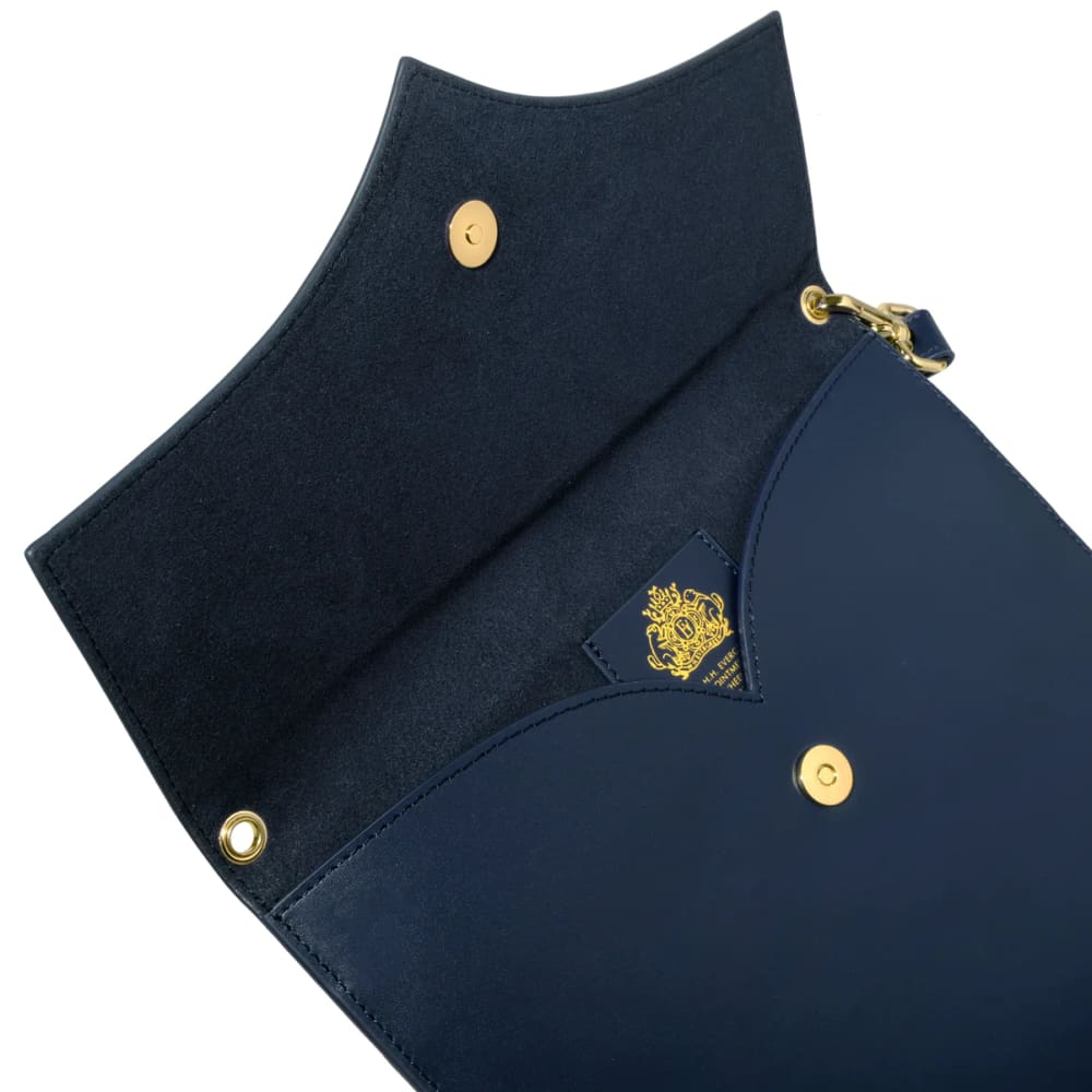 Leather stationary collection - The pendant Folio A5 / Navy