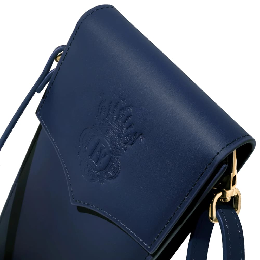 Leather stationary collection - The pendant Purse / Navy