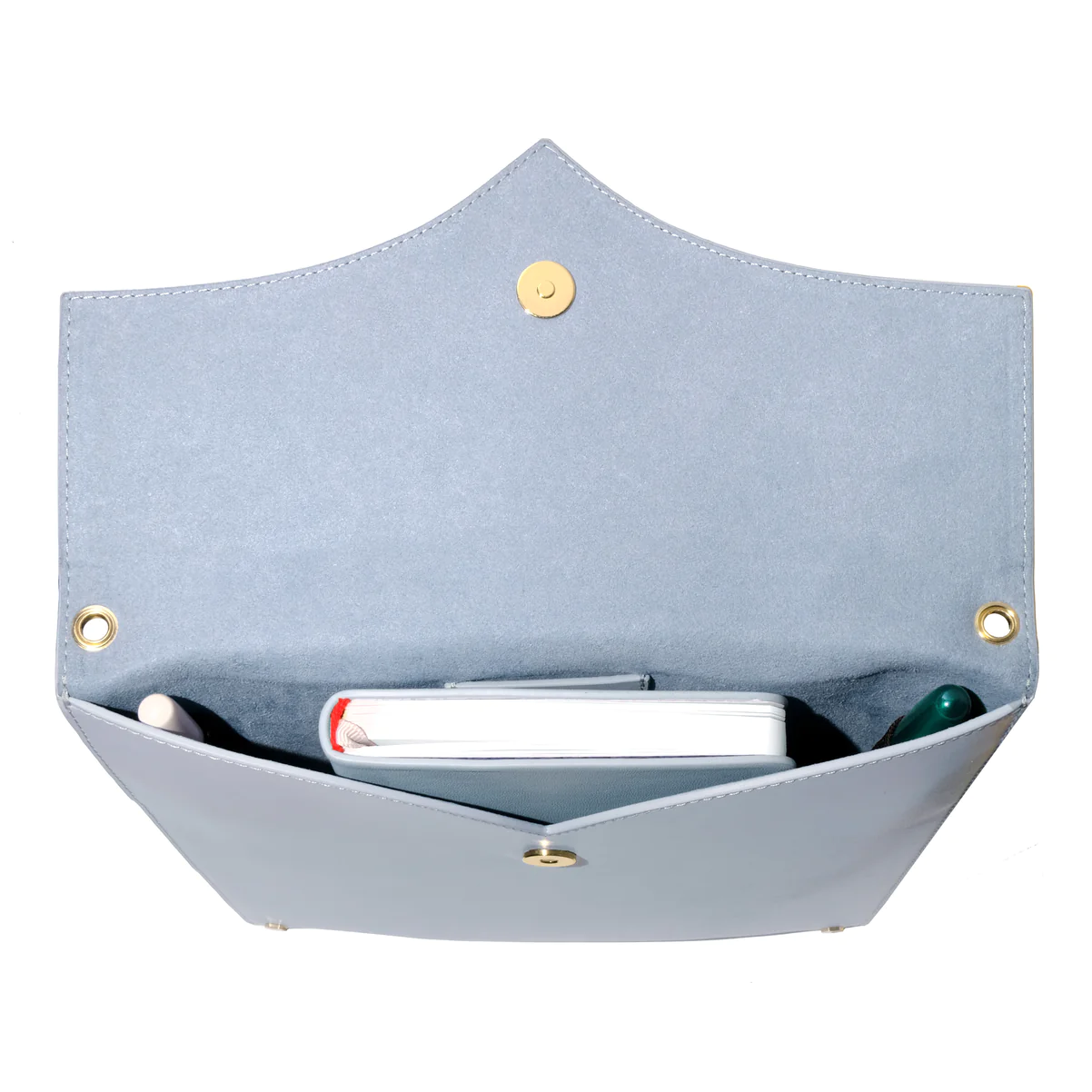 Schreibwarenkollektion aus Leder – Anhänger Folio A5 / Hellblau