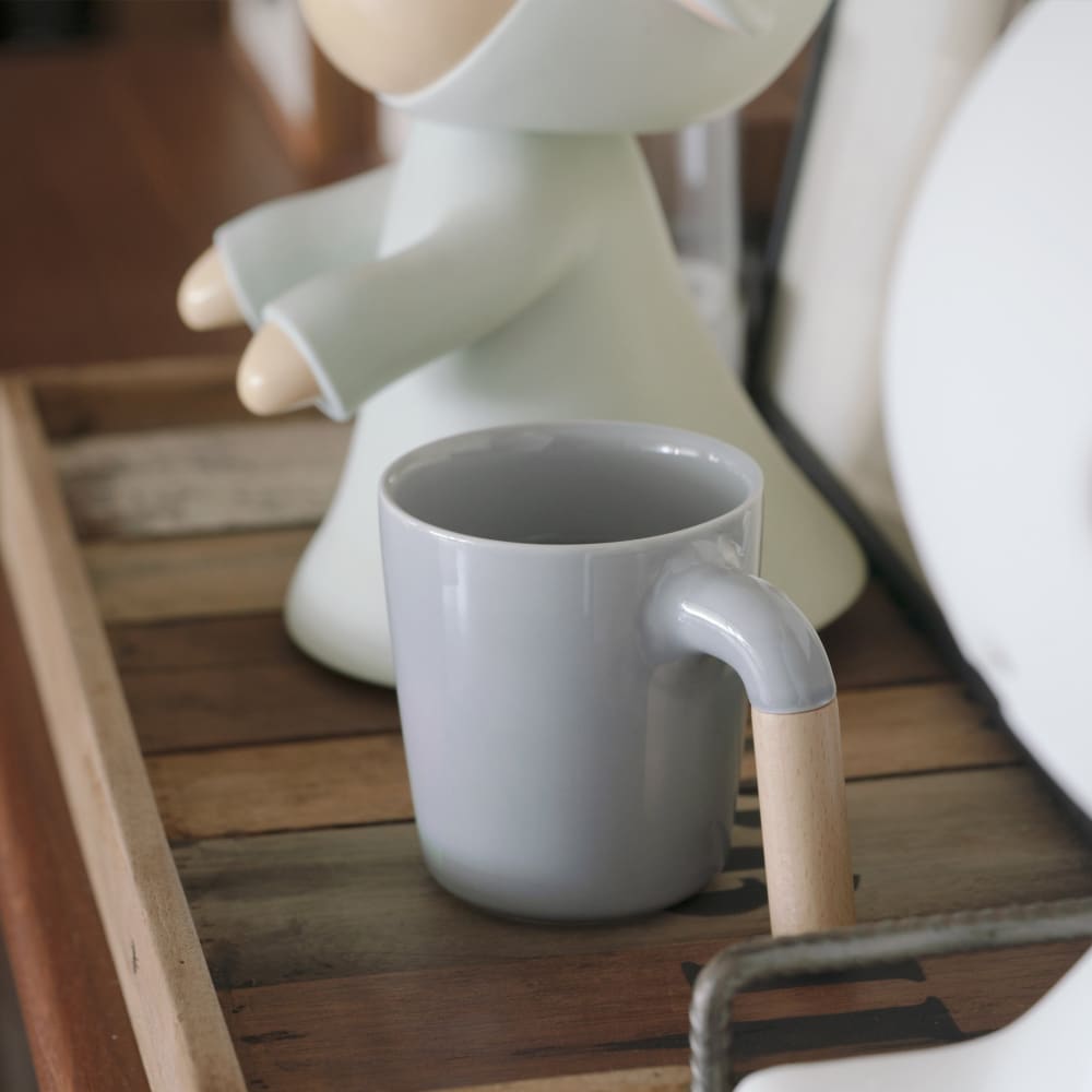 Mugr Cloud Beech - (ceramic beech wood) - Mug