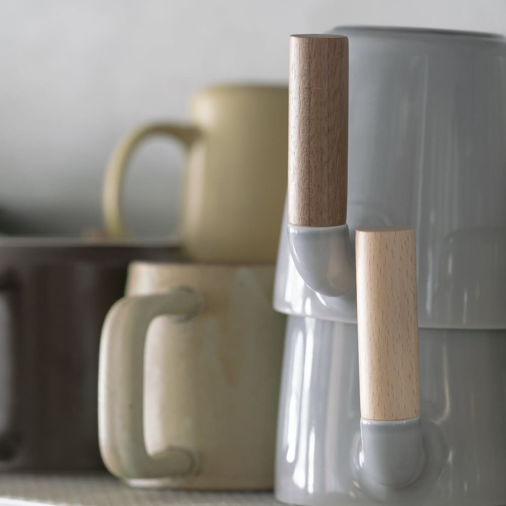 Mugr Cloud Walnut - (ceramic walnut wood) - Mug