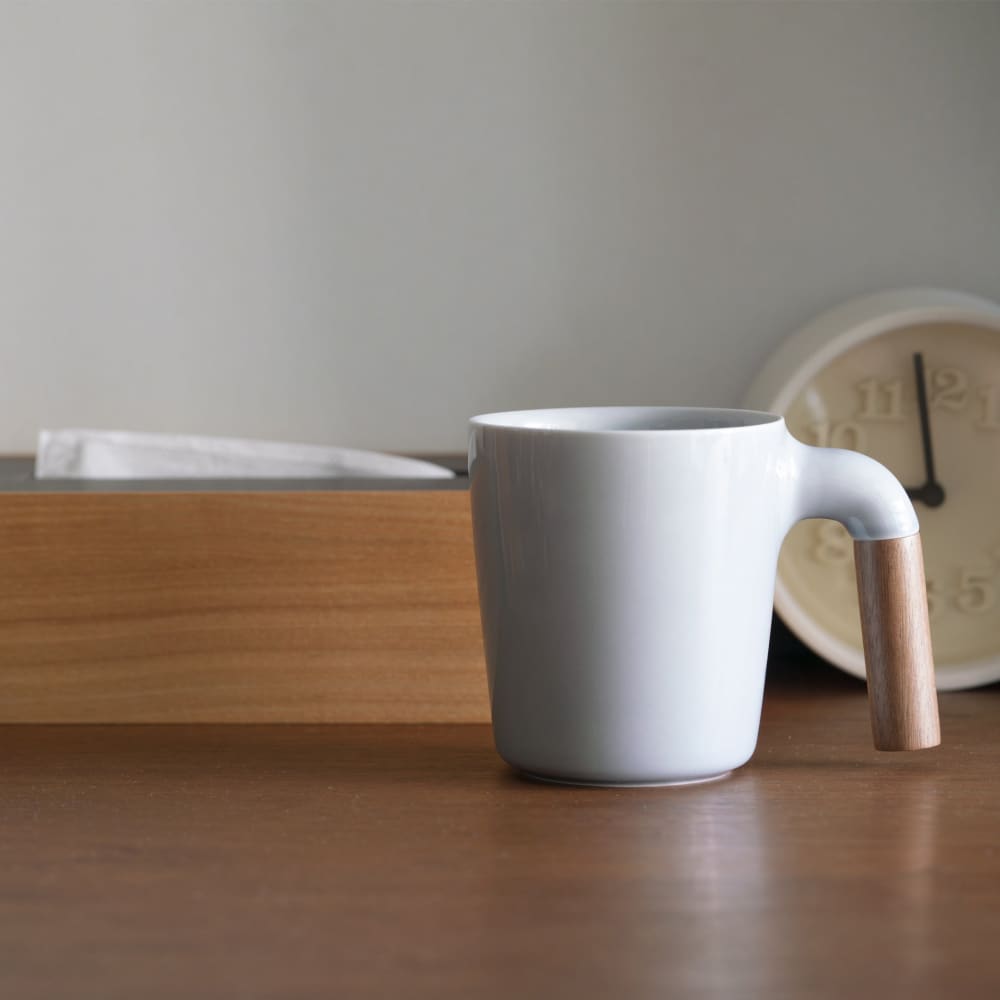 Mugr Cloud Walnut - (ceramic walnut wood) - Mug