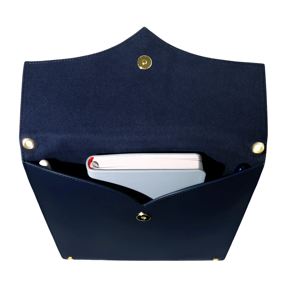 Leather stationary collection - The pendant Folio A5 / Navy