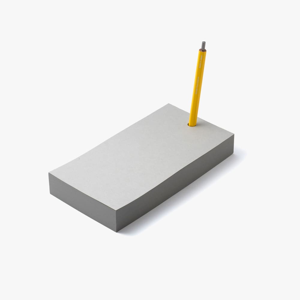 Penstand Notepad Gray B6 Slim - Pen Stand