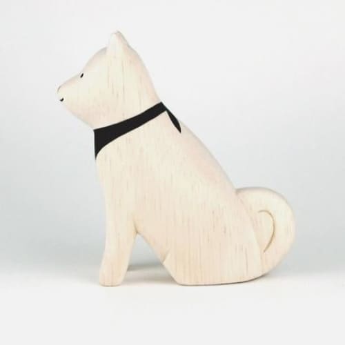 Pole pole wooden animal Akita dog - Wooden Animal