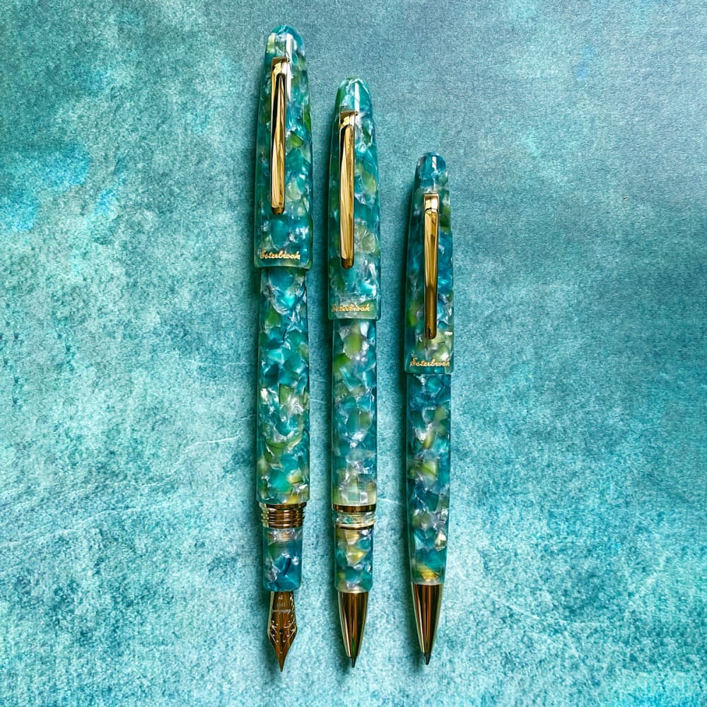 Sea Glass Collection Oversize FP Gold Trim - Fountain Pen