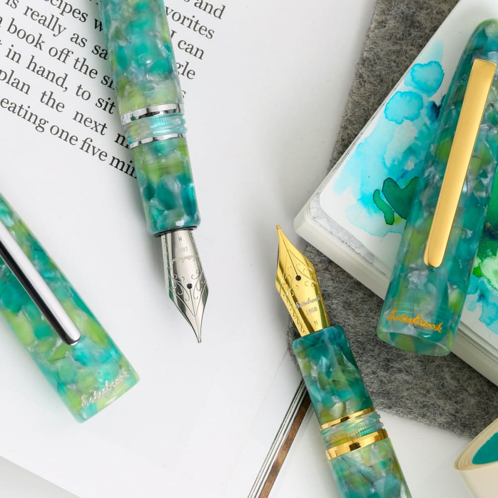 Sea Glass Collection Oversize FP Gold Trim - Fountain Pen