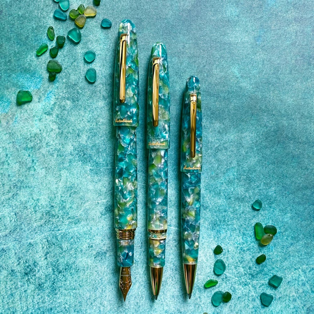 Sea Glass Collection Oversize FP Gold Trim - Fountain Pen