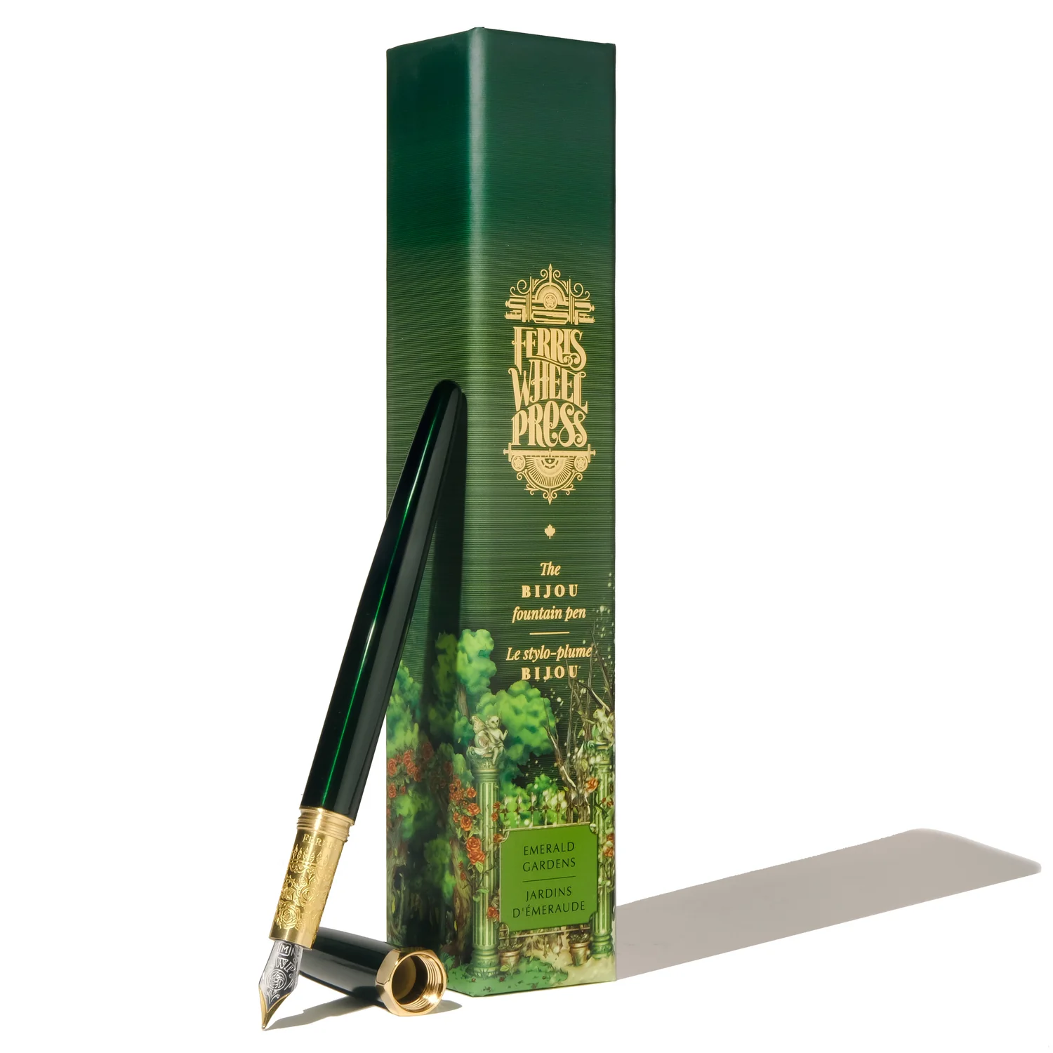 Bijou Fountain Pen - Emerald Gardens - Medium
